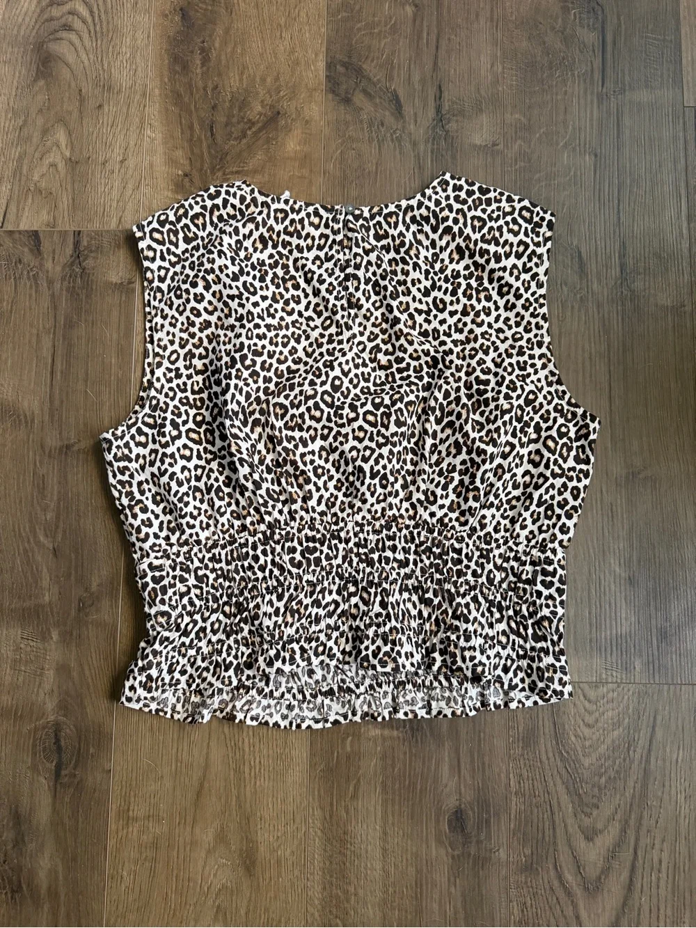 NWT J. Crew Hyacinth Top in Leopard Cotton Poplin - Size Medium